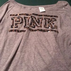 pink long sleeve shirt